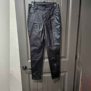 Sleek Black Faux Leather Pants